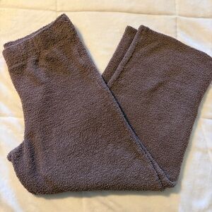 GAP Cozy Plush Teddy Lounge Pajama Pants in Taupe Brown size large